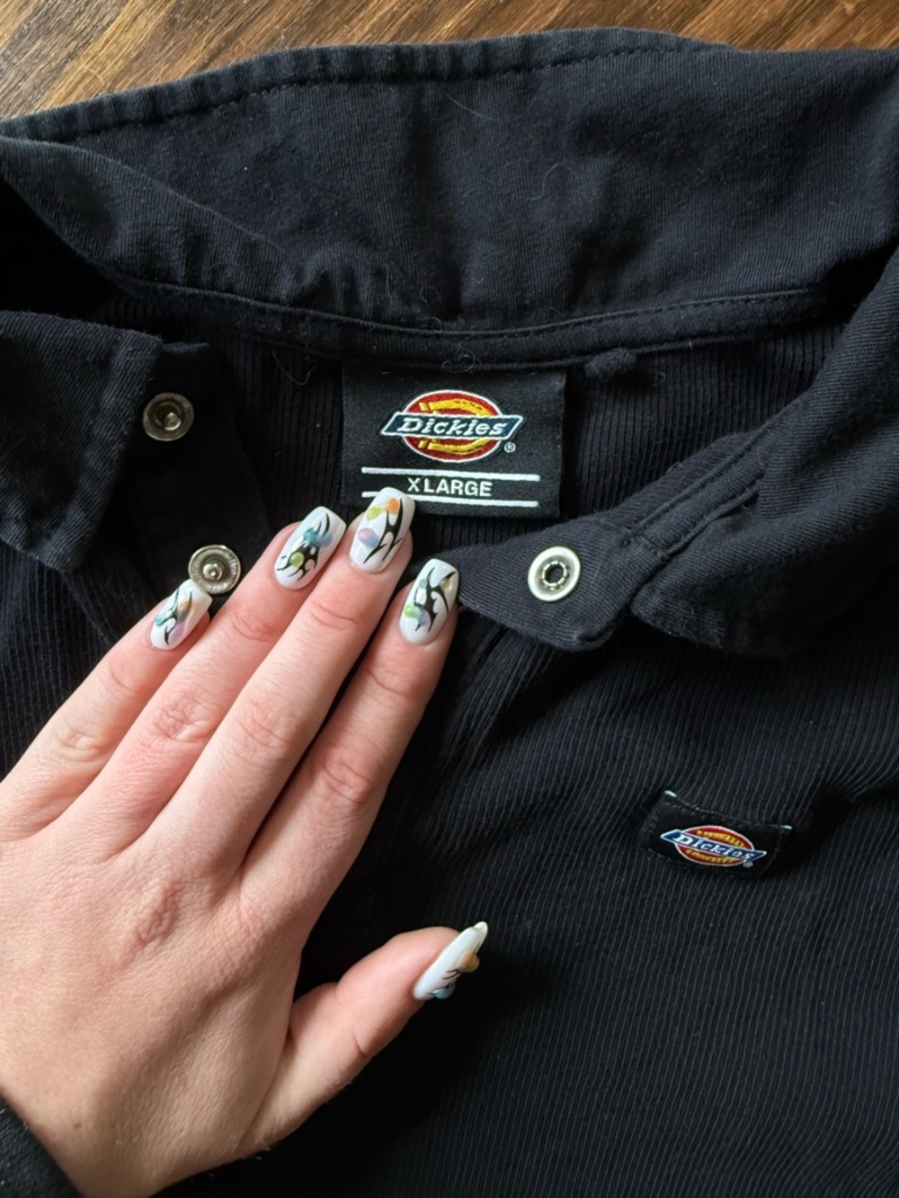 Dickies Cropped Ribbed Long Sleeve Top - Picture 4 of 4
